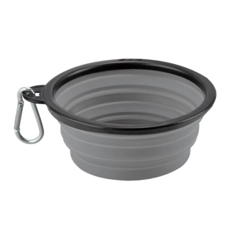 Durable TPR Portable Pet Food Bowl for Cats and Dogs Silicone Collapsible Travel Outdoor Water Food Bowl for Pets