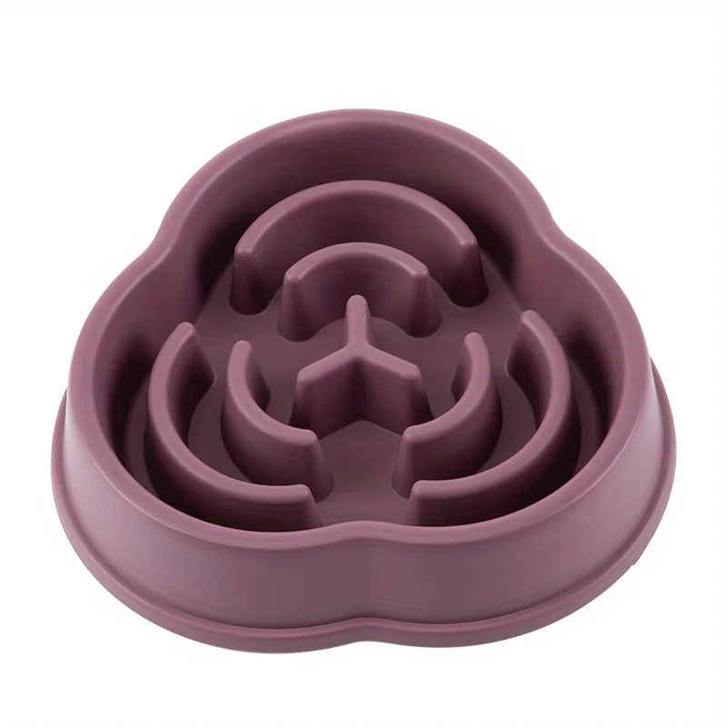 1PC Pet Slow Food Bowl anti Choking Dog Bowl Dog Bowl anti Overturning Pet Food Supplies and Feeding Device