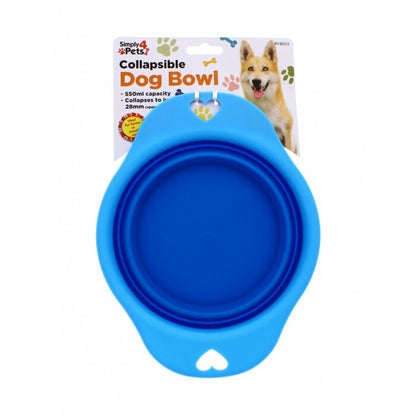 2X PET COLLAPSIBLE DOG CAT BOWL Food Water Feeding Silicone Portable Travel Dish