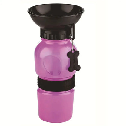 Water Bottle Convenient Outdoor Portable Extrusion Large Travel Water Cup Water Feeder Bowl for Dog Cat 500Ml Pet Dog Drinking