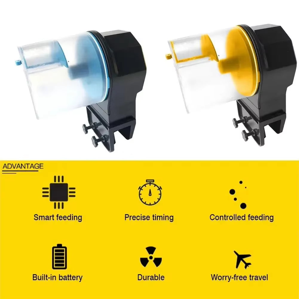 Fish Tank Automatic Feeder Intelligent Timing Automatic Feeder Aquarium Automatic Feeder Large Capacity Fish Feeder Fish Feeder