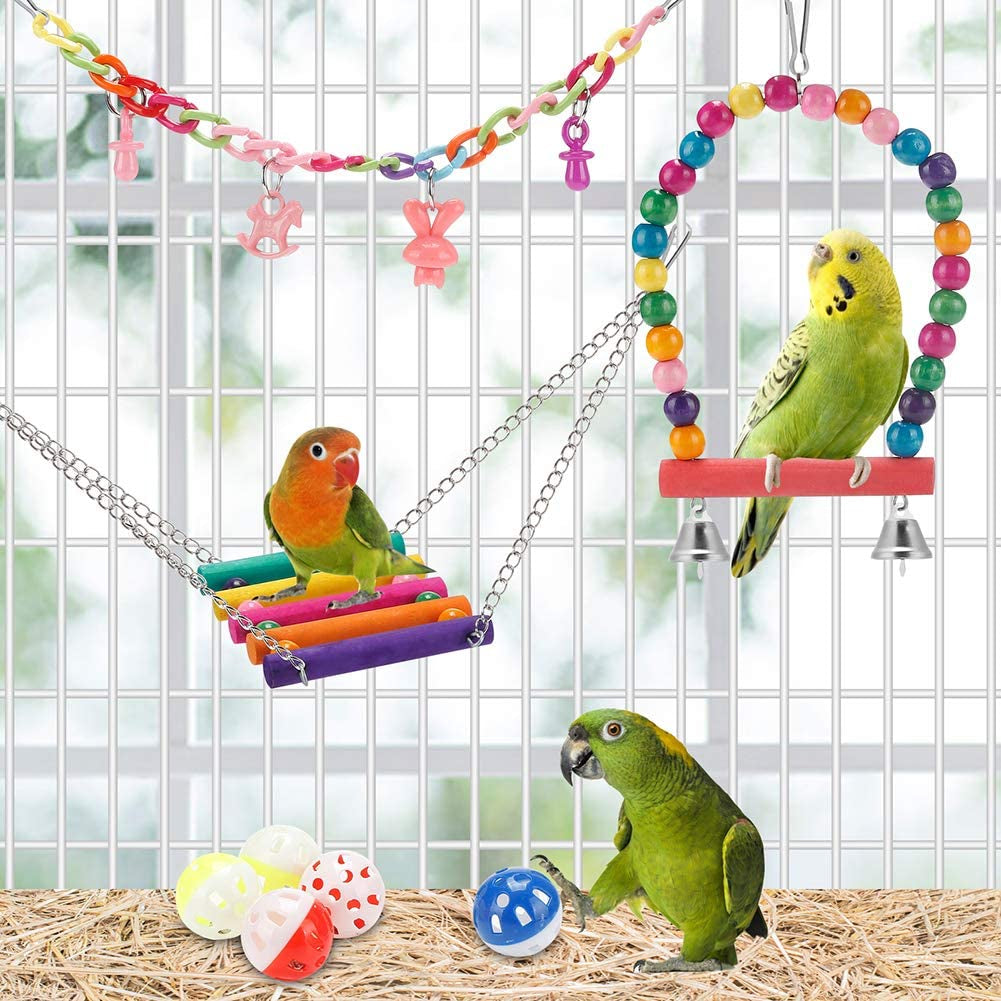 鸟长尾小鹦鹉玩具,摆动悬挂站立咀嚼玩具吊床攀登梯鸟笼彩色玩具适合小矮人、长尾鹦鹉、锥体、鹦鹉、米纳、爱鸟、翅膀 鸟长尾小鹦鹉玩具,摆动悬挂站立咀嚼玩具吊床攀登梯鸟笼彩色玩具适合小矮人、长尾鹦鹉、锥体、鹦鹉、米纳、爱鸟、翅膀