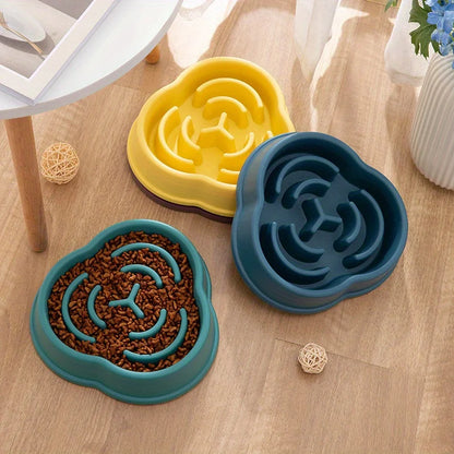 1PC Pet Slow Food Bowl anti Choking Dog Bowl Dog Bowl anti Overturning Pet Food Supplies and Feeding Device