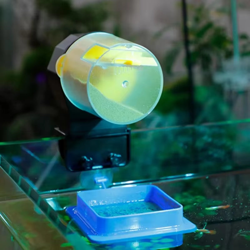 Fish Tank Automatic Feeder Intelligent Timing Automatic Feeder Aquarium Automatic Feeder Large Capacity Fish Feeder Fish Feeder