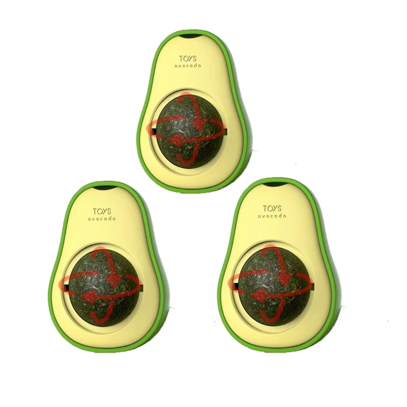 Natural Catnip Healthy Pet Cat Toy Wall Stick-On Ball Cats Teeth Cleaning Catnip Ball Toys Cat Snacks Kitten Cat Catnip Toy