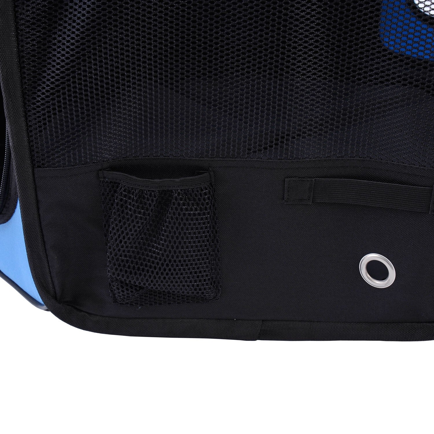 Fabric Pet Puppy Dog Cat Rabbit Pig Playpen Play Pen Run Blue Black 37X37X95Cm