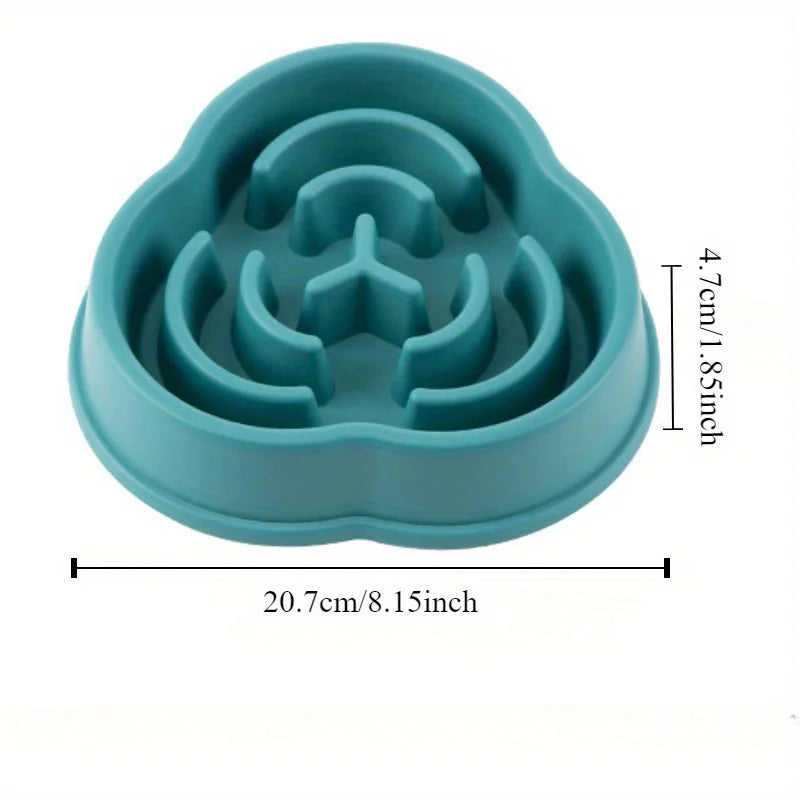 1PC Pet Slow Food Bowl anti Choking Dog Bowl Dog Bowl anti Overturning Pet Food Supplies and Feeding Device