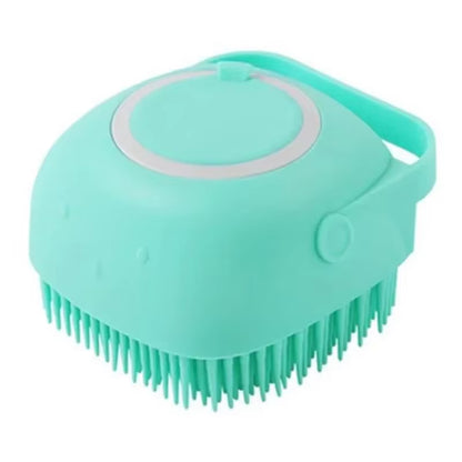 Silicone Dog Bath Massage Gloves Brush Pet Cat Bathroom Cleaning Tool Comb Brush for Dog Can Pour Shampoo Dog Grooming Supplies