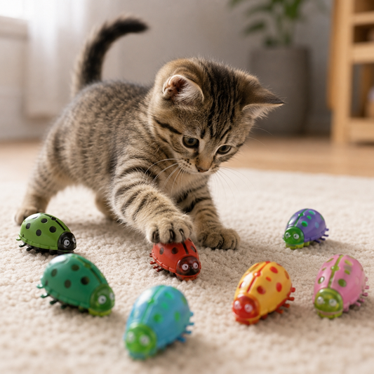 Light-Up Electric Worm Cat Toy