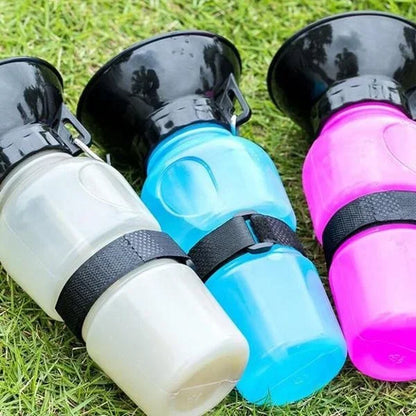 Water Bottle Convenient Outdoor Portable Extrusion Large Travel Water Cup Water Feeder Bowl for Dog Cat 500Ml Pet Dog Drinking