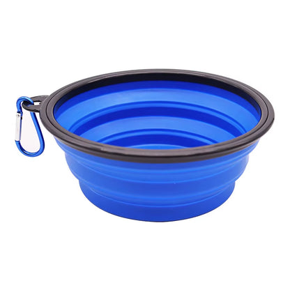 Durable TPR Portable Pet Food Bowl for Cats and Dogs Silicone Collapsible Travel Outdoor Water Food Bowl for Pets