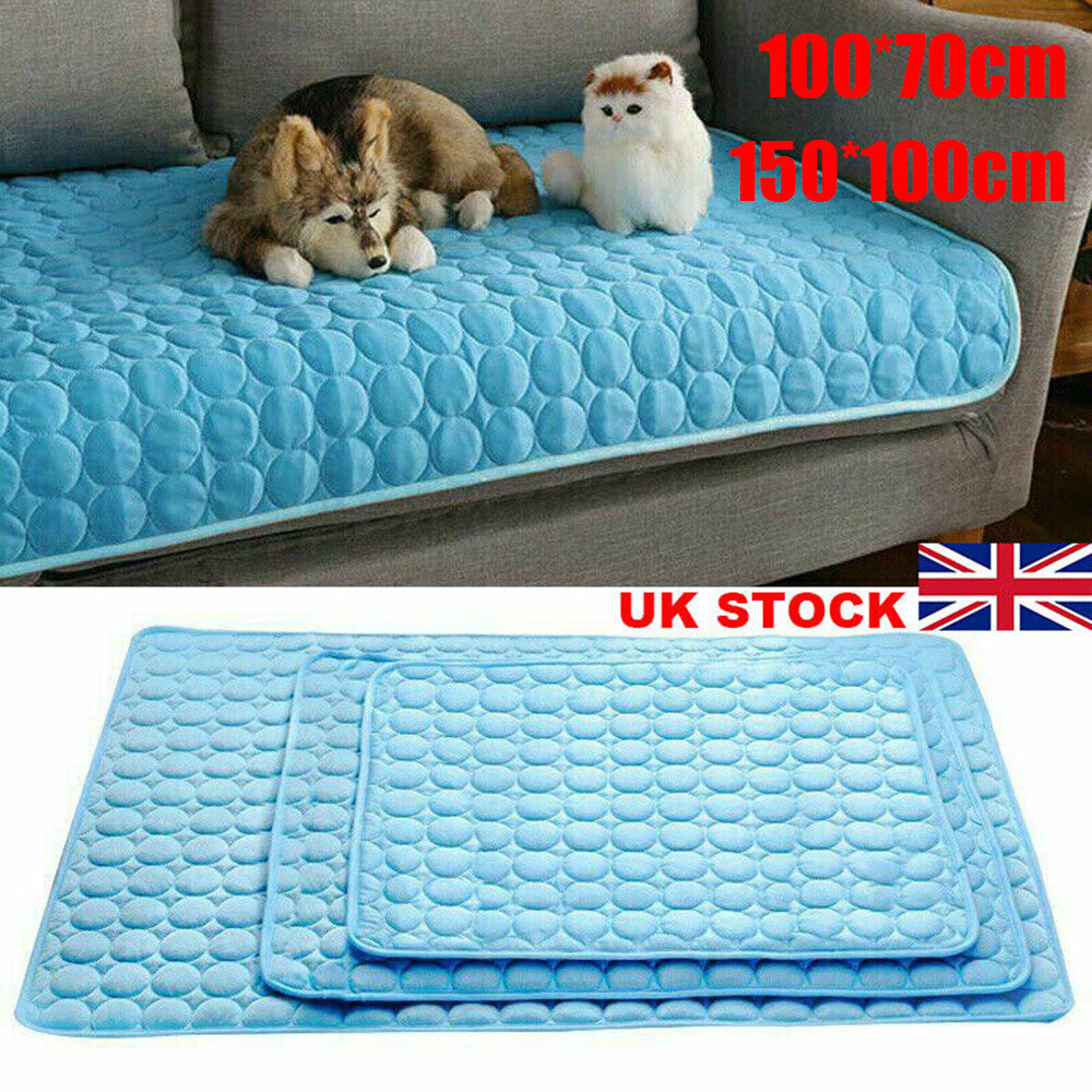 Large Pet Self Cooling Mat Cool Mat for Dogs Cats Pad Bed Mattress Heat Relief