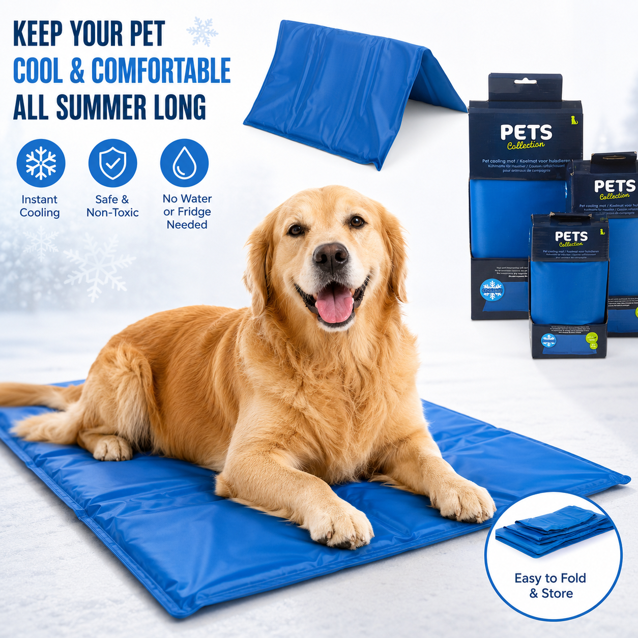 Pressure-Cooled Gel Pet Mat