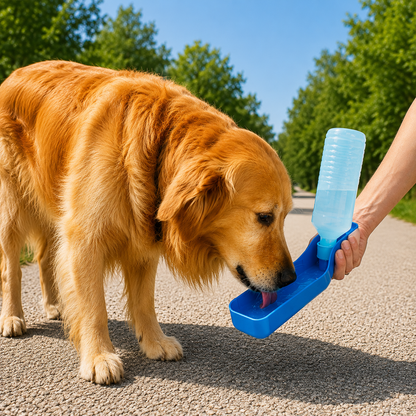 2-in-1 Pet Water Bottle 400ml Belt