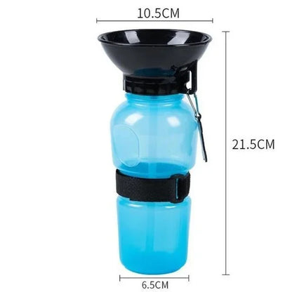 Water Bottle Convenient Outdoor Portable Extrusion Large Travel Water Cup Water Feeder Bowl for Dog Cat 500Ml Pet Dog Drinking