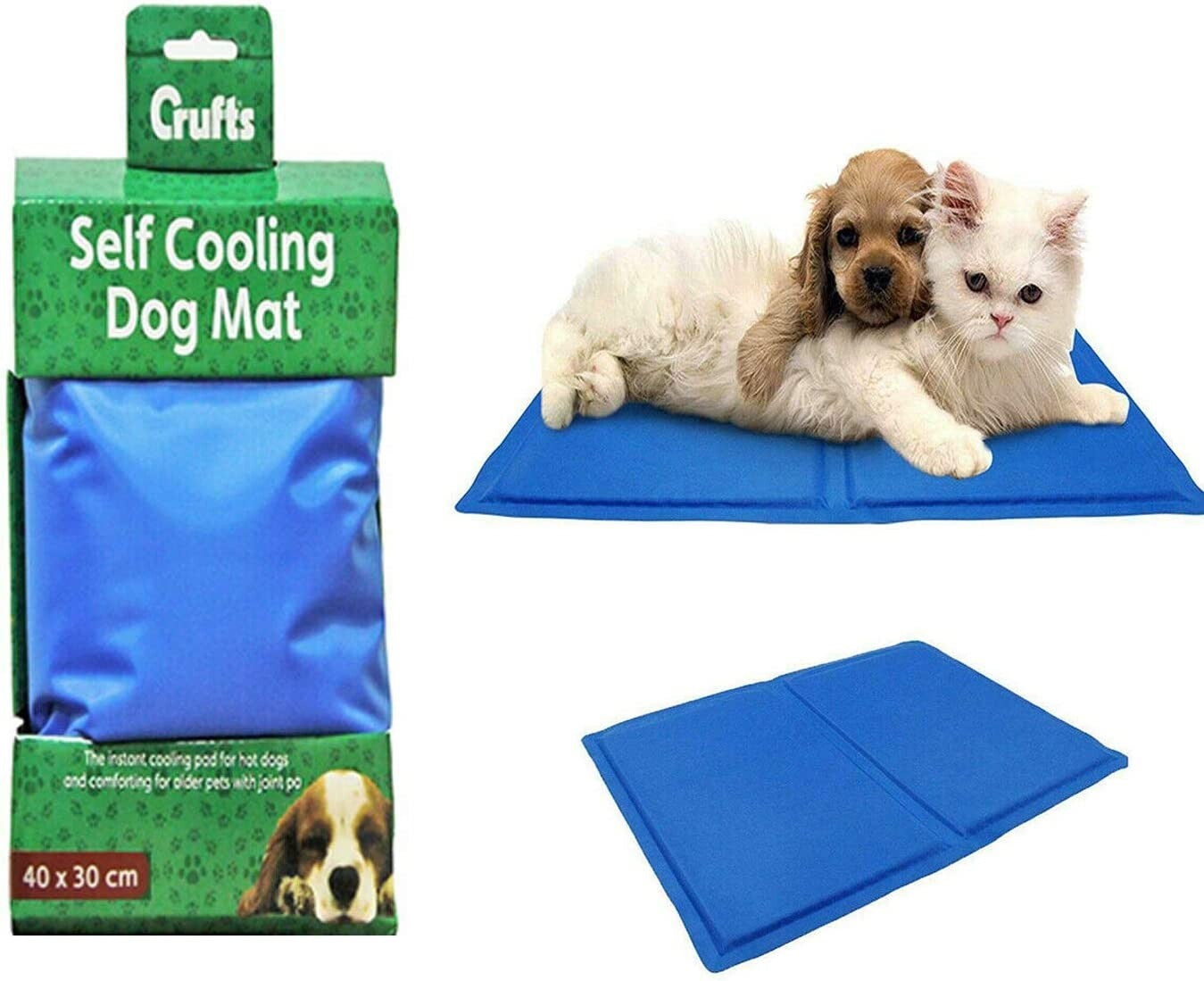CRUFTS Pets Cooling Gel Mat Sizes for Dogs Cats Summer Pet Cooler Vests Collar