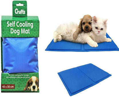 CRUFTS Pets Cooling Gel Mat Sizes for Dogs Cats Summer Pet Cooler Vests Collar