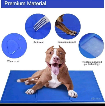 Lauva Dogs Pets Cooling Mat Large 90X50Cm, Pet Cool Self-Refreshin