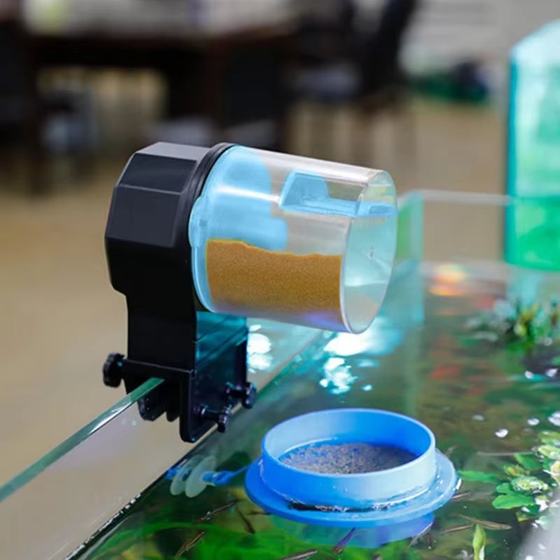Fish Tank Automatic Feeder Intelligent Timing Automatic Feeder Aquarium Automatic Feeder Large Capacity Fish Feeder Fish Feeder