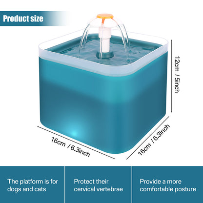 2L Cat Water Fountain Drinking Automatic Pet Dispenser Activated Carbon Filter
