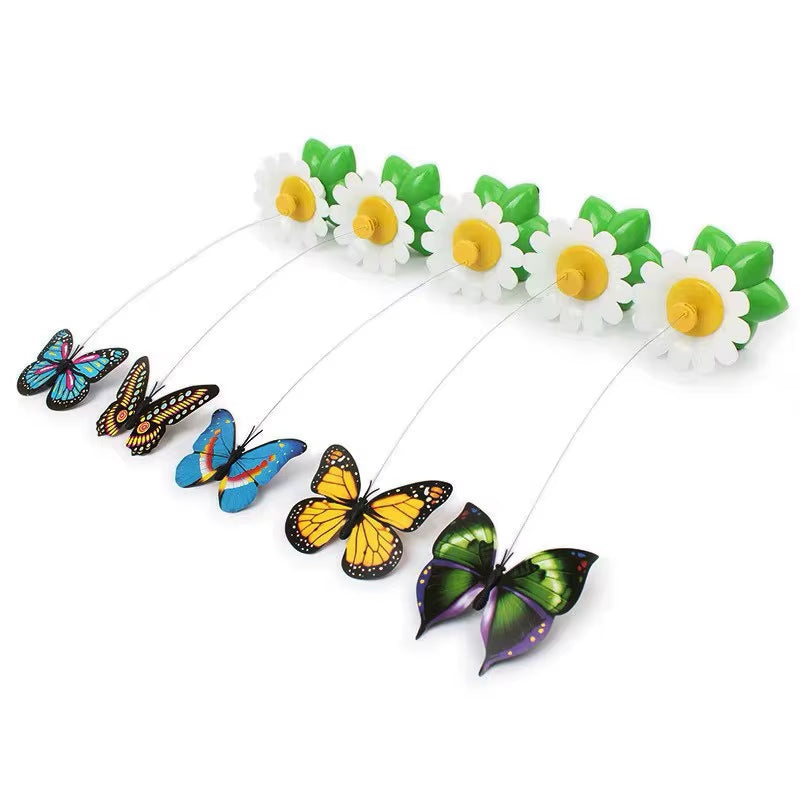 Electric Flying Bird Teasing Stick Automatically Spins around Hummingbird, Cat Self Hi Toy