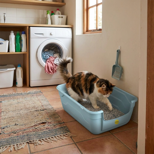 Large High-Sided Cat Litter Tray