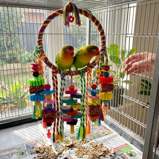 Bird Rope Swing Perch Toy