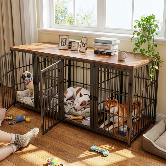 Heavy Duty Wooden Dog Crate
