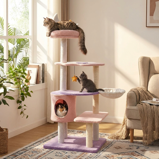 Multi-Level Cat Tree with Sisal Scratching Posts