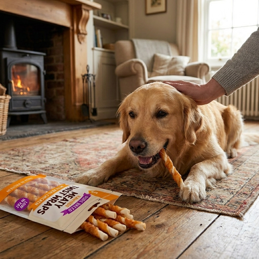 10Pk Dog Chews Treats Rawhide Twists
