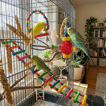 8 Pcs Parakeet Cockatiel Bird Toys
