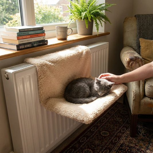 CAT DOG RADIATOR BED WARM FLEECE BEDS BASKET