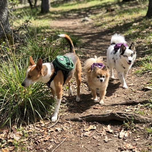 Dog Backpack Harness with Leash and Poop Bag