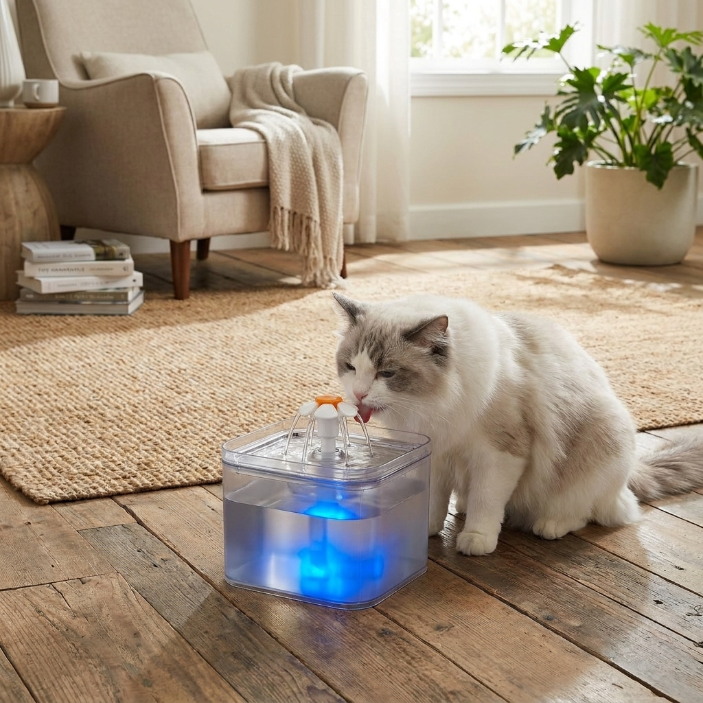 2L Cat Water Fountain Drinking Automatic